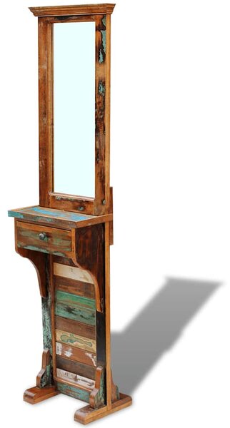 Zrcadlo do předsíně masivní recyklované dřevo 47 x 23 x 180 cm 243330