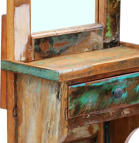 Zrcadlo do předsíně masivní recyklované dřevo 47 x 23 x 180 cm 243330