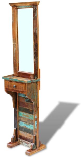 Zrcadlo do předsíně masivní recyklované dřevo 47 x 23 x 180 cm 243330
