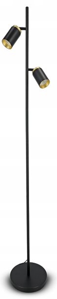 Černá stojací lampa GU10, nastavitelná
