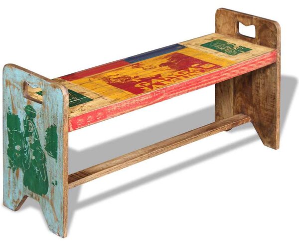 Cola lavice masivní recyklované dřevo 100 x 30 x 50 cm 243457