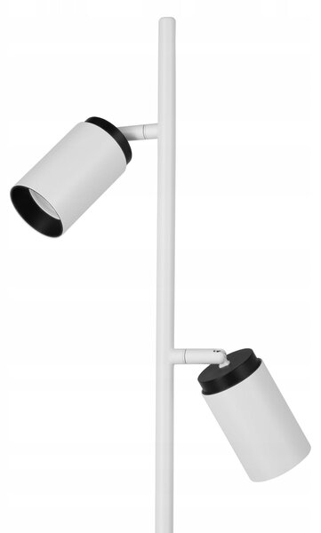 Bílá stojací lampa GU10, nastavitelná
