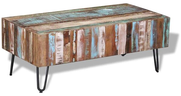 Konferenční stolek masivní recyklované dřevo 100 x 50 x 38 cm 243455