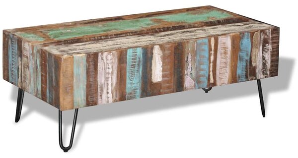 Konferenční stolek masivní recyklované dřevo 100 x 50 x 38 cm 243455