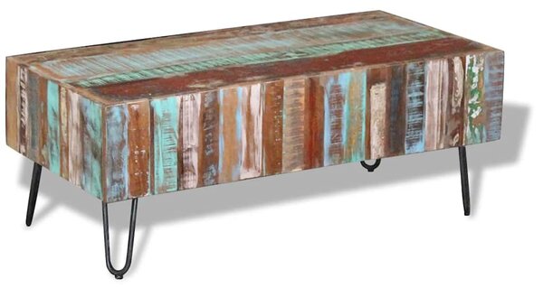 Konferenční stolek masivní recyklované dřevo 100 x 50 x 38 cm 243455
