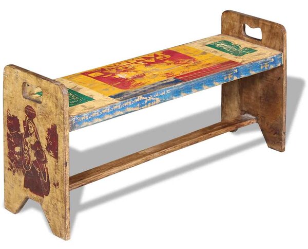 Cola lavice masivní recyklované dřevo 100 x 30 x 50 cm 243457