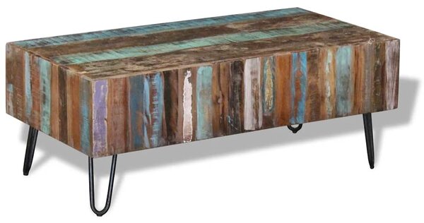 Konferenční stolek masivní recyklované dřevo 100 x 50 x 38 cm 243455