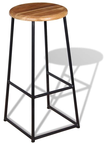 Barová stolička 2 ks masivní teak 243459