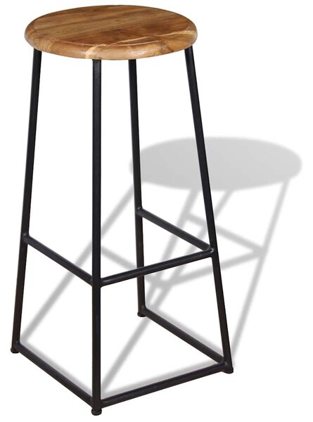 Barová stolička 2 ks masivní teak 243459