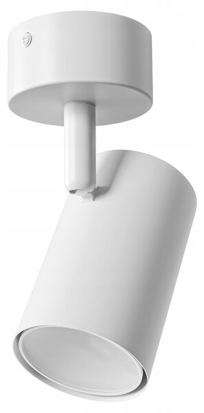 Bílé přisazené bodové svítidlo GU10, nastavitelné, Ø 55 mm