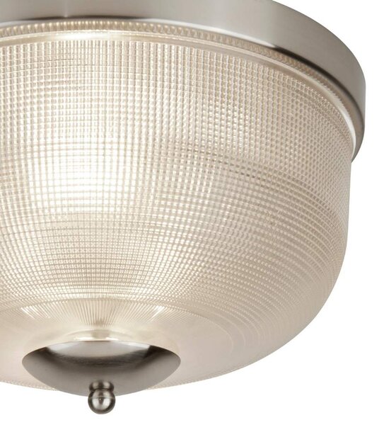 Searchlight 1352-2SS Bistro II stropní svítidlo matný chrom a sklo