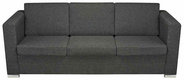 3místná pohovka textil tmavě šedá 243584