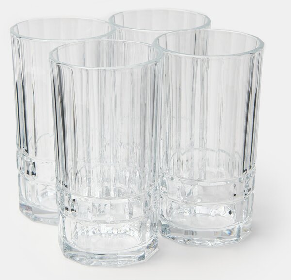 Sinsay - Sada sklenic s reliéfním vzorem 4 pack - clear