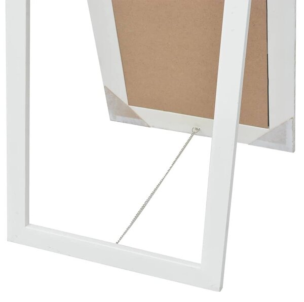 Volně stojící zrcadlo barokní styl 160 x 40 cm bílé 243691