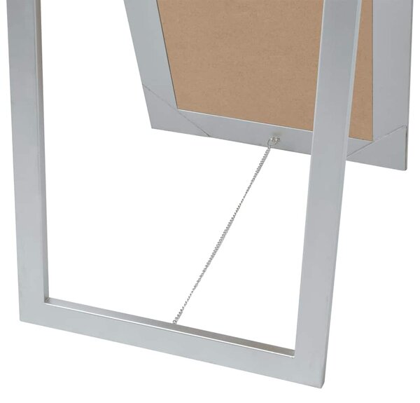 Volně stojící zrcadlo barokní styl 160 x 40 cm stříbrné 243693
