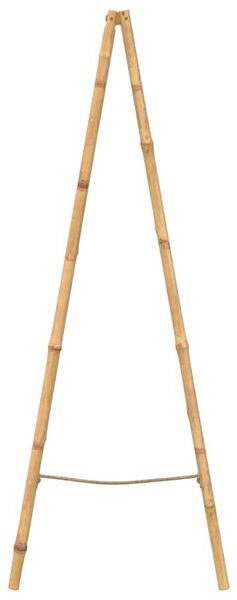 Dvojitý žebřík na ručníky s 5 příčlemi bambusový 50x160 cm 243714