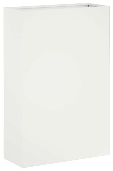 Zahradní pěstebník Bílá 50 x 20 x 75 cm Studená válcovaná ocel