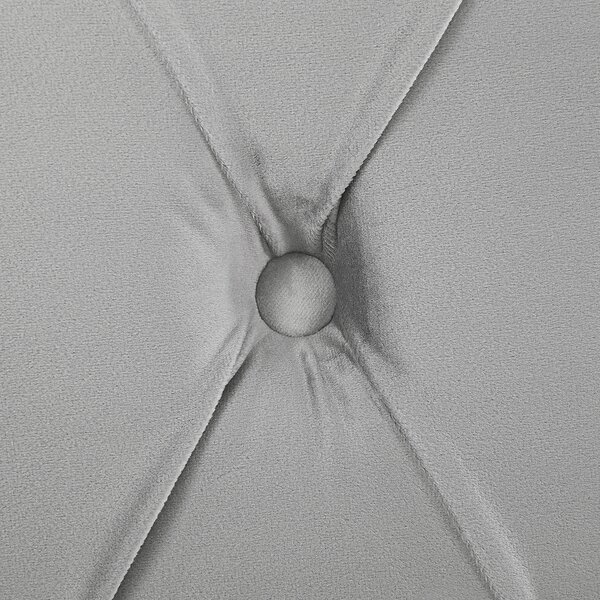 Postel Umělý samet AVALLON 180 x 200 cm Šedá