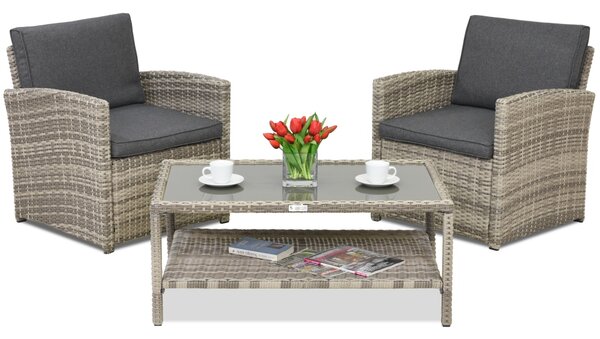 Zahradní nábytek Monaco Terrace Garden Point světle šedý