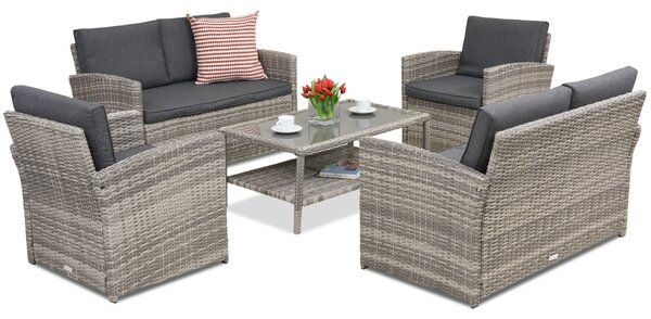 Zahradní nábytek Monaco Coffee 6 Garden Point světle šedý