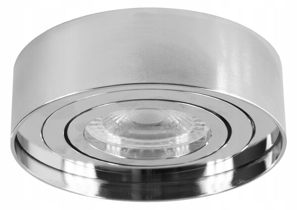 Chromové zápustné stropní svítidlo GU10, Ø 94 mm