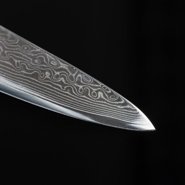 Gudaro - Damaškový kuchyňský nůž SHIRO 3,5", 67 vrstev oceli, délka 9,5 cm