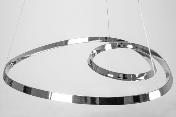 Toolight Toolight, Moderní LED stropní svítidlo + dálkové ovládání APP7798-cp, chrom, OSW-05503