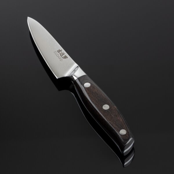 Gudaro - Damaškový kuchyňský nůž SHIRO 3,5", 67 vrstev oceli, délka 9,5 cm