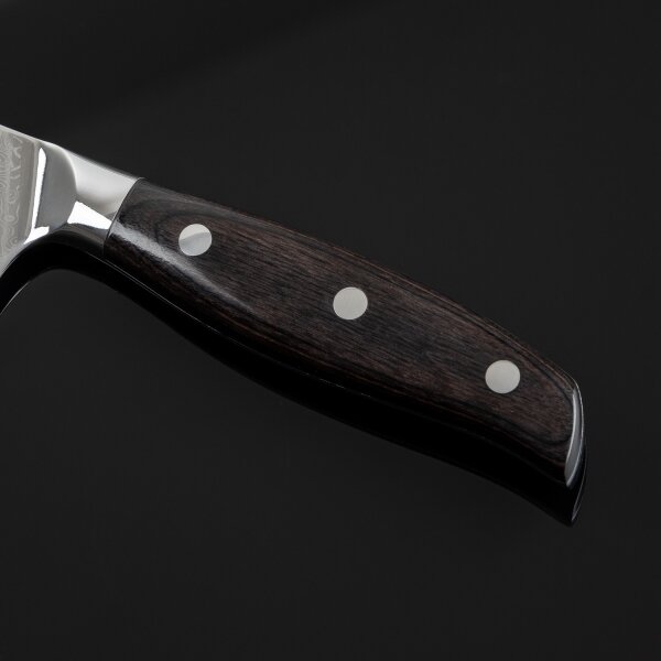 Gudaro - Damaškový Santoku kuchyňský nůž SHIRO 7", 67 vrstev oceli,délka 17,5cm