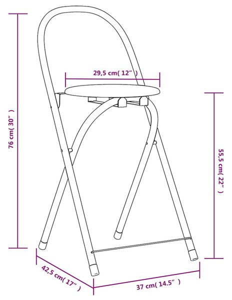 Pětidílný jídelní set skládací, MDF černý 243902