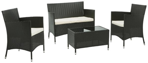 ZAHRADNÍ SESTAVA 4dílné, kov, plast, sklo, textil Ambia Garden - Online Only zahradní nábytek, Online Only
