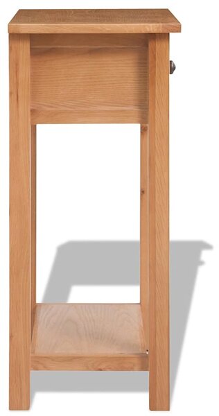 Konzolový stolek 50 x 32 x 75 cm masivní dubové dřevo 243932
