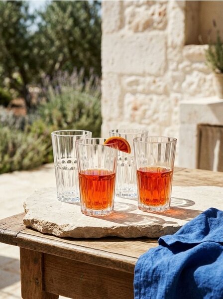 Sinsay - Sklenice s dekorativním dnem 4 pack - clear