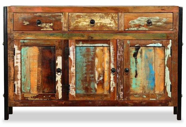 Příborník masivní recyklované dřevo 120 x 35 x 76 cm 243984