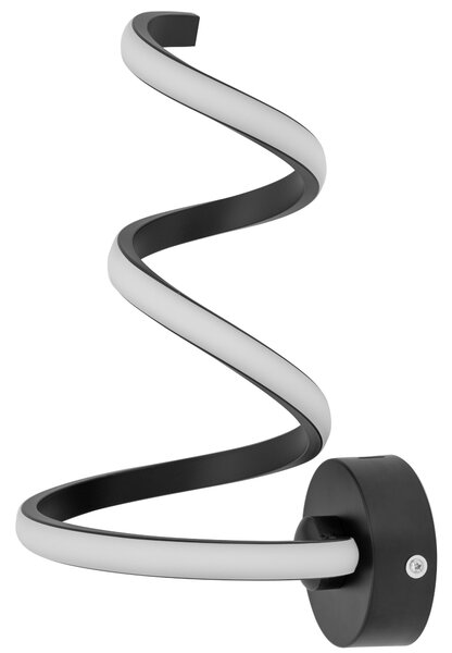 Toolight - LED nástěnná lampa SPRING UP APP829-W, černá matná, OSW-09181
