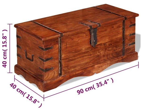 Úložná truhla masivní dřevo 244049