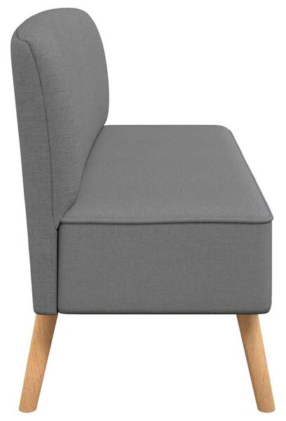 Pohovka textil 117 x 55,5 x 77 cm světle šedá 244070