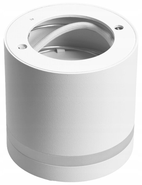 Bílé přisazené bodové svítidlo GX53, Ø 80 mm