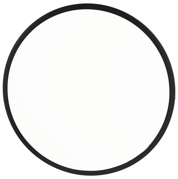 Černé kulaté stropní LED svítidlo 30 W, 30 cm, 3000 lm, neutrální bílá 4000 K