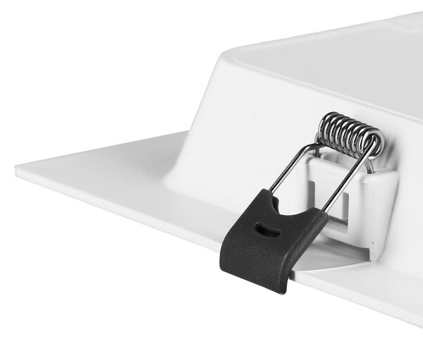 Bílý zápustný LED panel 6 W, 660 lm, neutrální bílá 4000 K, úhel 120°, Ø 12 cm
