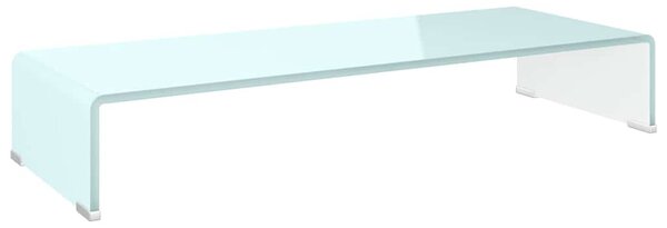 TV stolek / podstavec na monitor sklo zelený 80 x 30 x 13 cm 244145