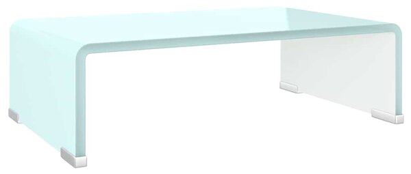 TV stolek / podstavec na monitor sklo zelený 40 x 25 x 11 cm 244142