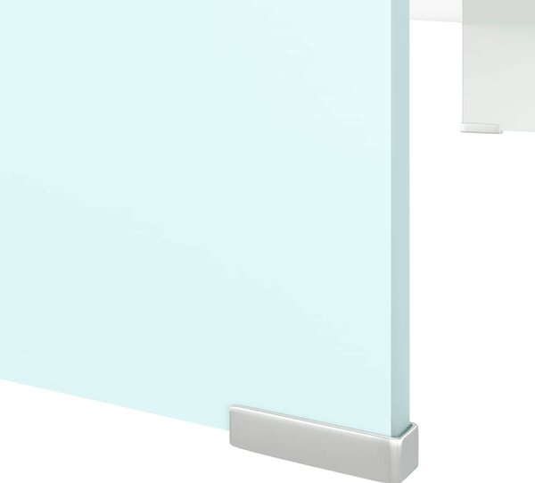 TV stolek / podstavec na monitor sklo zelený 90 x 30 x 13 cm 244146