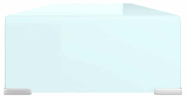TV stolek / podstavec na monitor sklo zelený 80 x 30 x 13 cm 244145