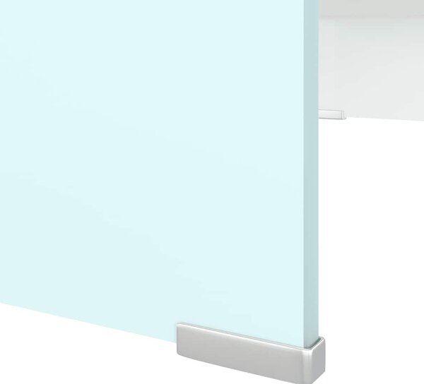 TV stolek / podstavec na monitor sklo zelený 70 x 30 x 13 cm 244144