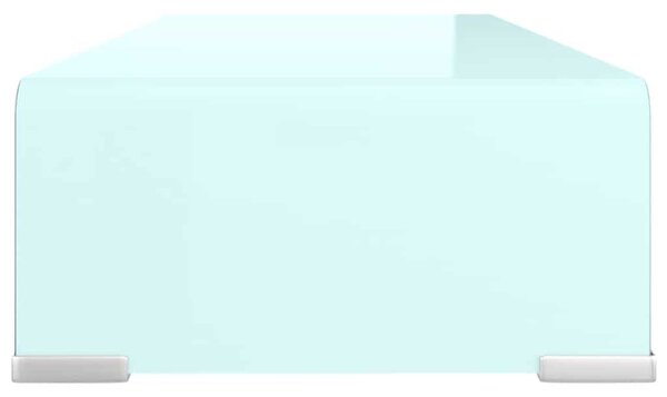 TV stolek / podstavec na monitor sklo zelený 60 x 25 x 11 cm 244143