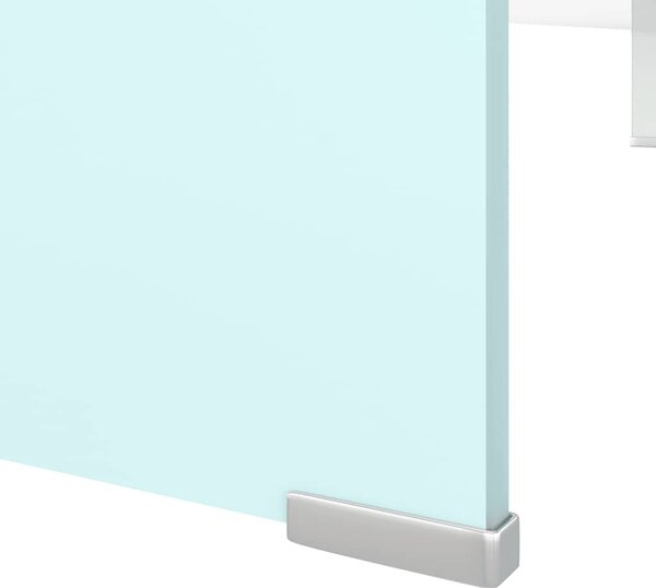 TV stolek / podstavec na monitor sklo zelený 110 x 30 x 13 cm 244148