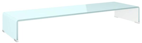 TV stolek / podstavec na monitor sklo zelený 100 x 30 x 13 cm 244147