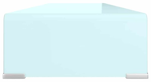 TV stolek / podstavec na monitor sklo zelený 100 x 30 x 13 cm 244147