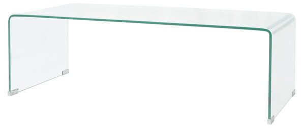 Konferenční stolek tvrzené sklo 98x45x30 cm čiré 244189